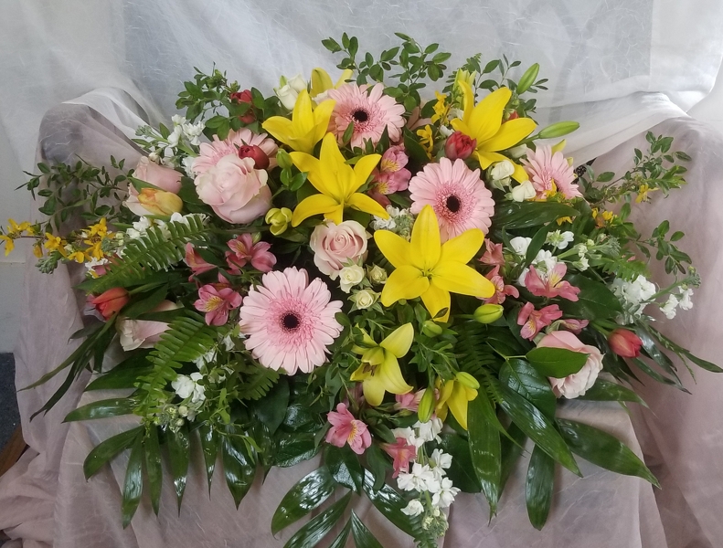 Casket Spray 2 from Lazy Daisy Flowers and Gifts in Keysville, VA