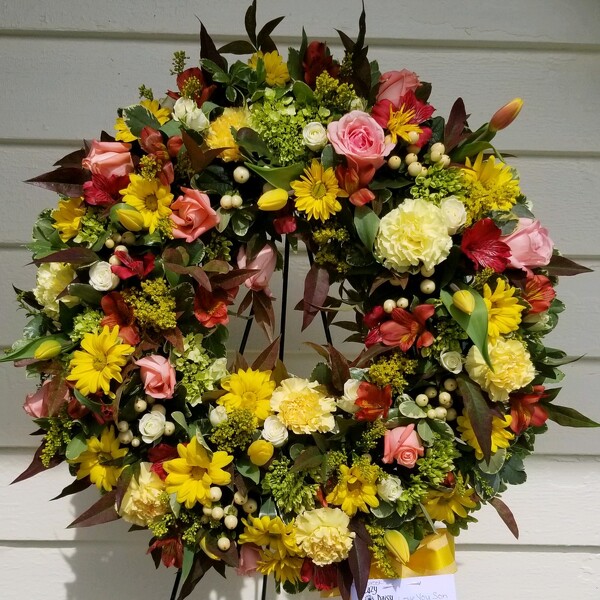 Fresh Wreath 3 from Lazy Daisy Flowers and Gifts in Keysville, VA