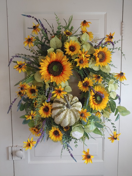 Fall Silk Wreath 11 from Lazy Daisy Flowers and Gifts in Keysville, VA