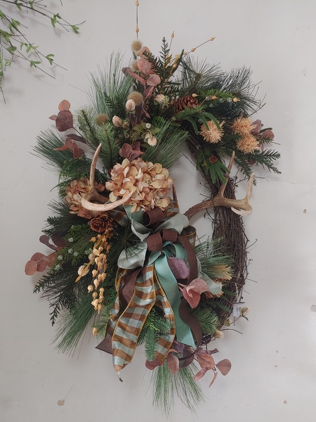 Fall Silk Wreath 17 from Lazy Daisy Flowers and Gifts in Keysville, VA