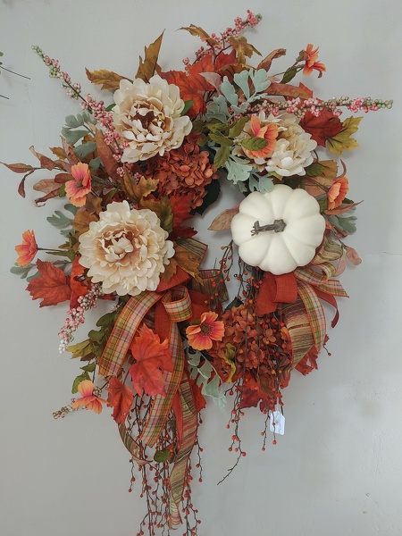 Fall Silk Wreath 20 from Lazy Daisy Flowers and Gifts in Keysville, VA