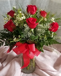 A Half Dozen Red Roses