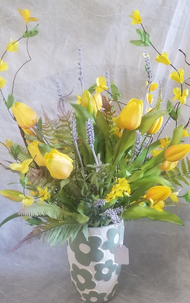 Spring Silk Arrangement 14 from Lazy Daisy Flowers and Gifts in Keysville, VA