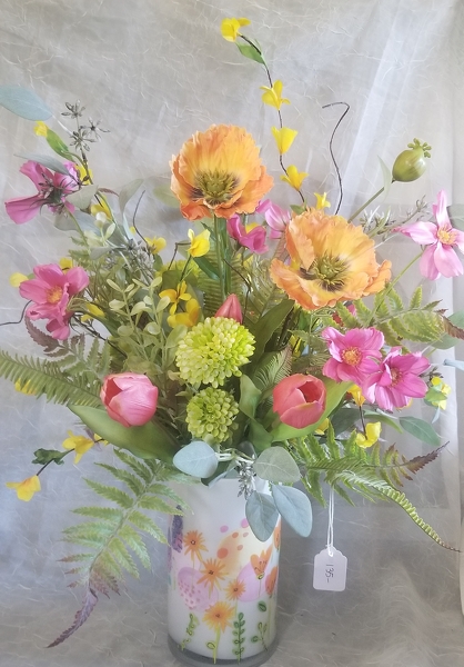 Spring Silk Arrangement 16 from Lazy Daisy Flowers and Gifts in Keysville, VA