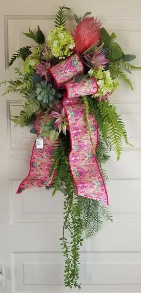 Spring Silk Swag from Lazy Daisy Flowers and Gifts in Keysville, VA