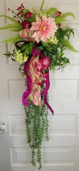 Spring Silk Swag 2 from Lazy Daisy Flowers and Gifts in Keysville, VA