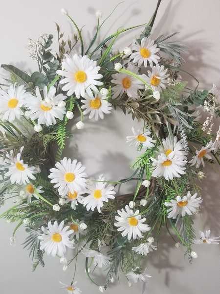 Spring Silk Wreath 16 from Lazy Daisy Flowers and Gifts in Keysville, VA