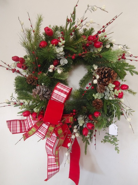 Winter Wreath 1 from Lazy Daisy Flowers and Gifts in Keysville, VA