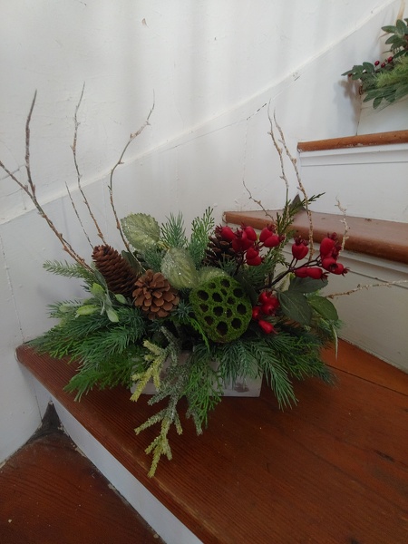 Winter Arrangement 1 from Lazy Daisy Flowers and Gifts in Keysville, VA